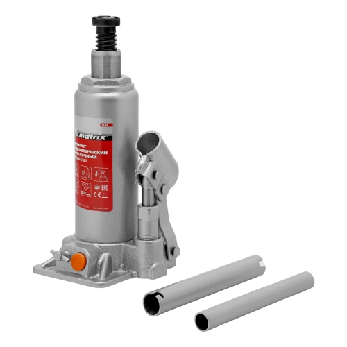Домкрат гидравлический бутылочный, 4 т, h подъема 194-372 мм Matrix по ценам производителя в Москве с доставкой по всей России