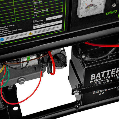 Генератор бензиновый БС-6500Э, 5.5 кВт, 230В, четырехтактный, 25 л, электростартер Сибртех по ценам производителя в Москве с доставкой по всей России