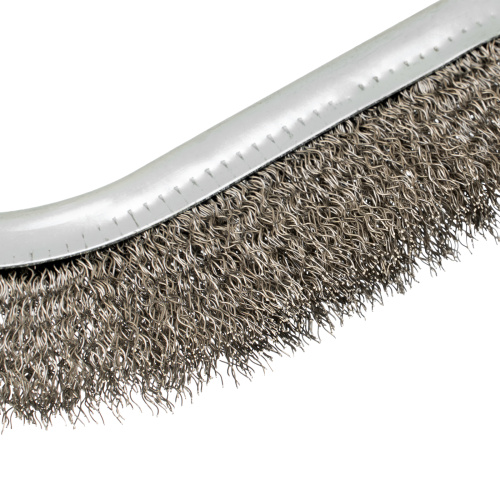 Щетка металлическая с пластмассовой ручкой, нержавеющая проволока DENZEL по ценам производителя в Москве с доставкой по всей России