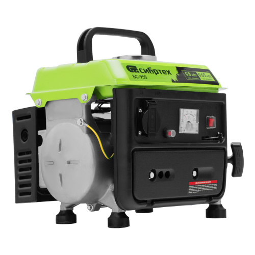 Генератор бензиновый БС-950, 0.8 кВт, 230 В, 2-х тактный, 4 л, ручной стартер Сибртех по ценам производителя в Москве с доставкой по всей России