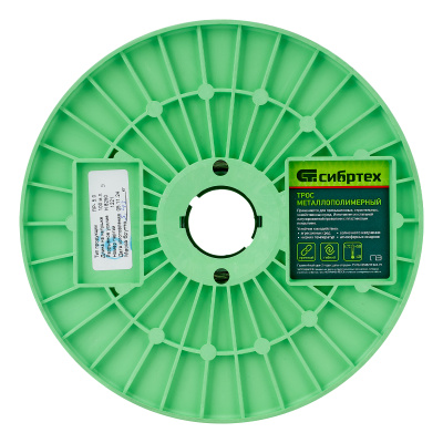 Трос металлополимерный прозрачный ПР-5.0, толщина 4.0 мм, катушка 100 метров Сибртех по ценам производителя в Москве с доставкой по всей России