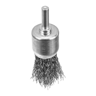 Набор щеток для дрели, 2 Плоские 50-75мм, 3 Чашки 25-50-75мм, шпилька,  нерж.вит. проволока Denzel по ценам производителя в Москве с доставкой по всей России