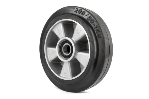 Колесо резиновое 200х50 мм с подшипником для тележек гидравлических BF/WB/RHP/BFS по ценам производителя в Москве с доставкой по всей России