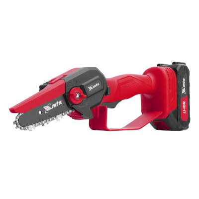 Цепная мини-пила аккумуляторная, MCS-100, шина 100 мм, Li-Ion, 20 В MTX по ценам производителя в Москве с доставкой по всей России