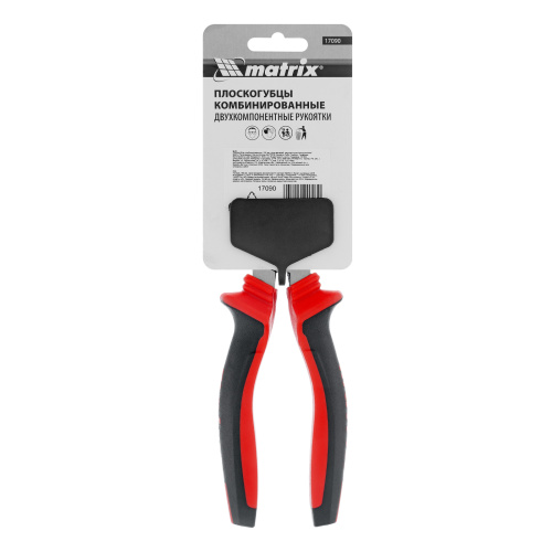 Плоскогубцы комбинированные, 160 мм, хром-ванадий, двухкомпонентные рукоятки Matrix по ценам производителя в Москве с доставкой по всей России