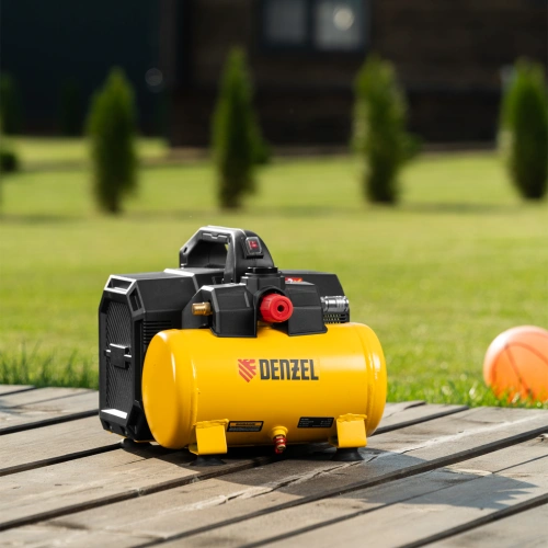 Компрессор  DLS750/6 безмасляный малошумный 750 Вт, 140 л/мин,ресивер 6 л Denzel по ценам производителя в Москве с доставкой по всей России