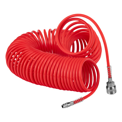 Шланг спиральный воздушный, 15 м, с быстросъемными соединениями Matrix по ценам производителя в Москве с доставкой по всей России