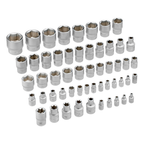 Набор инструментов, 1/2",3/8", 1/4", CrV, пластиковый кейс 142 предмета Stels по ценам производителя в Москве с доставкой по всей России