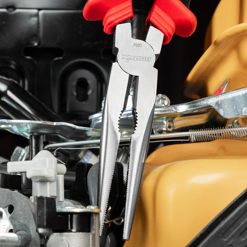 Длинногубцы прямые, 200 мм, хром-ванадий, двухкомпонентные рукоятки Matrix по ценам производителя в Москве с доставкой по всей России