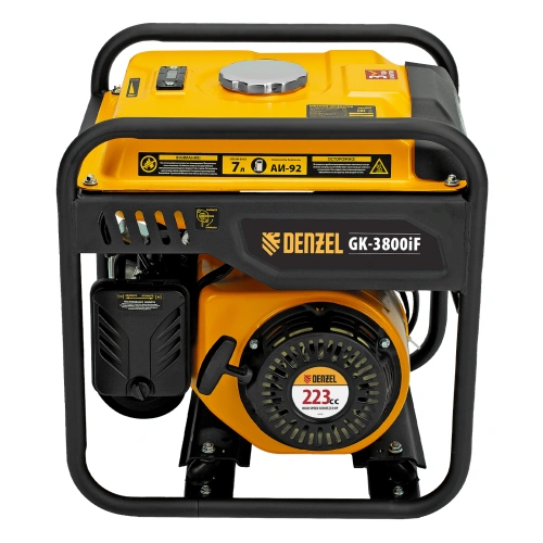 Генератор инверторный GK-3800iF, 3,8 кВт, 230 В, ручной старт DENZEL по ценам производителя в Москве с доставкой по всей России