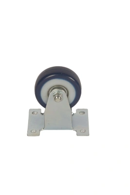 Колесо аппаратное неповоротное FCv 25 50 мм (синяя резина) по ценам производителя в Москве с доставкой по всей России