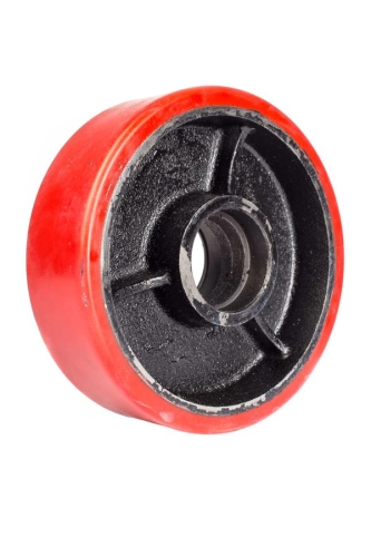 Колесо полиуретановое 160х50 мм без подшипника для тележек гидравлических JC/DF-III/DB/BFC по ценам производителя в Москве с доставкой по всей России