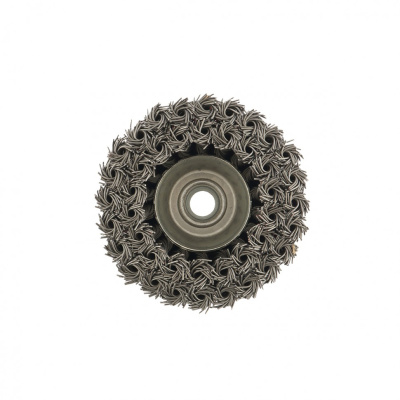 Щетка для УШМ, 100 мм, М14, "чашка", двухрядная, крученая проволока 0.8 мм Matrix по ценам производителя в Москве с доставкой по всей России