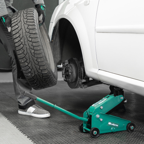 Домкрат гидравлический подкатной, 2,5 т, 148-387 мм Сибртех по ценам производителя в Москве с доставкой по всей России