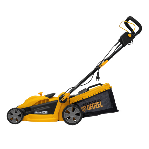 Газонокосилка электрическая GM-1800, 1800 Вт, шир. 38 см, 6 уров., травосб. 40 л. Denzel по ценам производителя в Москве с доставкой по всей России