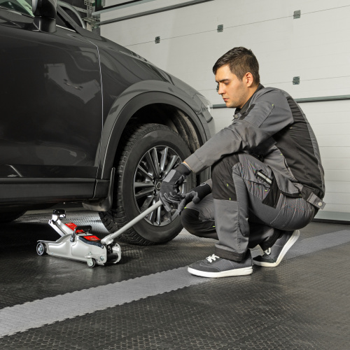 Домкрат гидравлический подкатной, 2 т, Low Profile, 85-330 мм Matrix по ценам производителя в Москве с доставкой по всей России