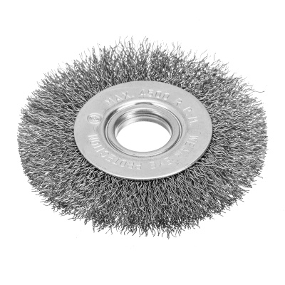 Щетка для УШМ, 100 мм, посадка 22.2 мм, плоская, витая проволока 0.3 мм Сибртех по ценам производителя в Москве с доставкой по всей России