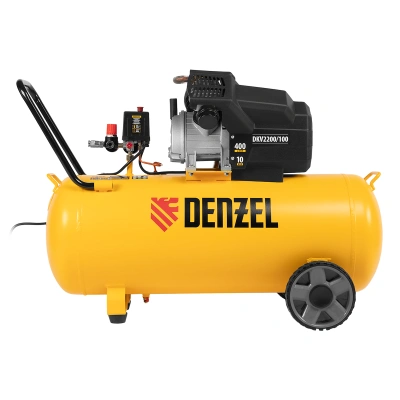 Компрессор воздушный DKV2200/100, Х-PRO 2.2 кВт, 400 л/мин, 100л Denzel по ценам производителя в Москве с доставкой по всей России
