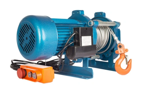 Лебедка электрическая  300 кг  30 м с канатом 220 В TOR KCD по ценам производителя в Москве с доставкой по всей России