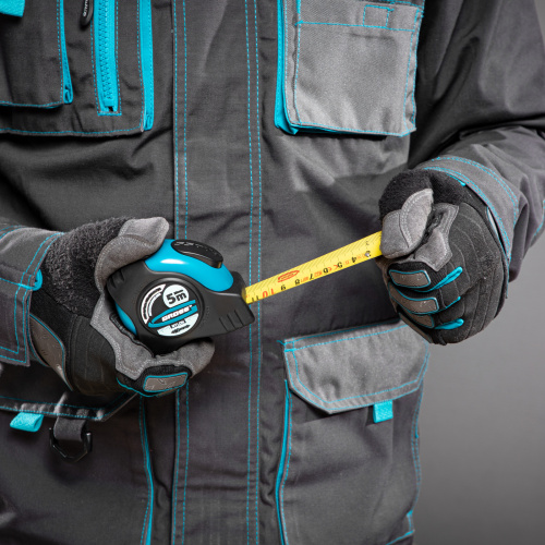 Рулетка "Schlagfest",5 м x 25 мм,магнитный обрезиненный зацеп,двусторонняя шкала,Нейлоновое покрытие,автоматическая фиксация Gross по ценам производителя в Москве с доставкой по всей России