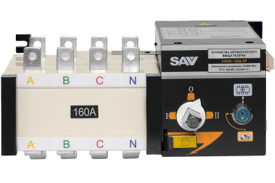 Реверсивный рубильник АВР (устройство автоматического ввода резерва) SHIQ5-160 4P купить в Москве с доставкой по всей России | ProtosMarket.ru