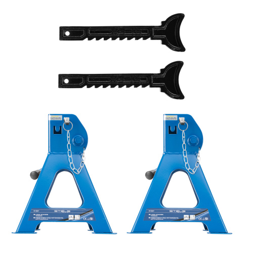Подставки под автомобиль регулируемые, 3 т, H подъема 280-430 мм, 2 шт, Stels по ценам производителя в Москве с доставкой по всей России