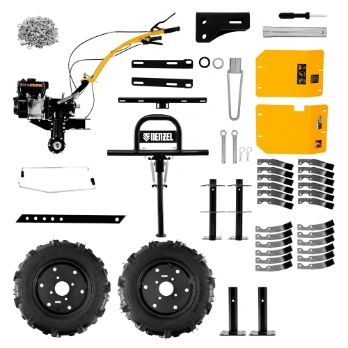 Мотоблок DPT-270X, 7 л.с, дисковое сцепление, ширина 90 см, глубина 35 см, фрез 3 х 4, ВОМ, передачи 2В/1Н Denzel по ценам производителя в Москве с доставкой по всей России