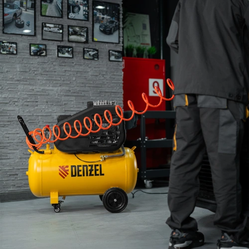 Компрессор воздушный рем. привод BCI 2200/100, 2,2 кВт, 100 литров, 420 л/мин Denzel по ценам производителя в Москве с доставкой по всей России