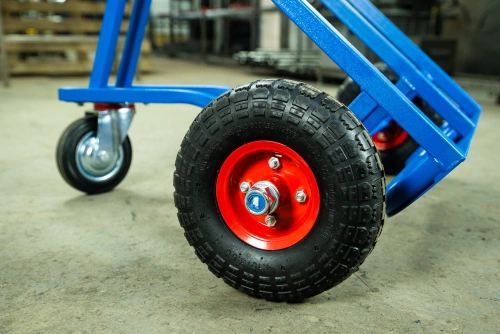 Тележка для газовых баллонов TOR ГБ-2, 2 баллона (250 пневмо колеса + 160 поворотное) по ценам производителя в Москве с доставкой по всей России