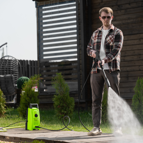 Моечная машина высокого давления АМ-1600, 1600 Вт, 130 бар, 330 л/ч, переносная Сибртех по ценам производителя в Москве с доставкой по всей России