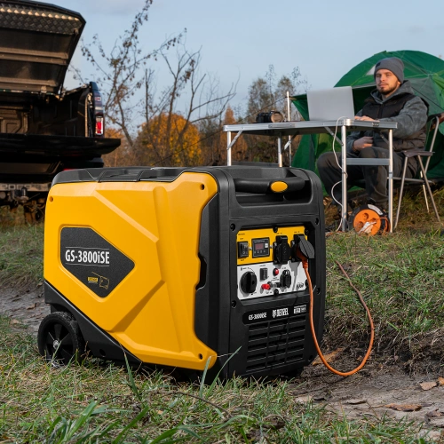Генератор инверторный GS-3800iSE, 3,8 кВт, 230 В, закрытый корпус,электростартер Denzel по ценам производителя в Москве с доставкой по всей России