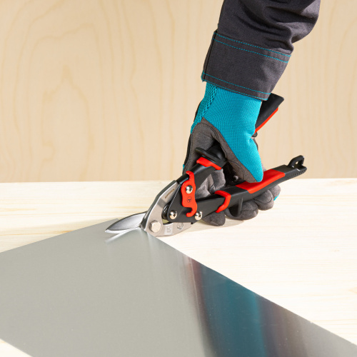 Ножницы по металлу "Piranha", 250 мм, прямой и левый рез, сталь СrMo, двухкомпонентные рукоятки Gross по ценам производителя в Москве с доставкой по всей России