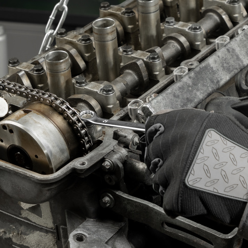 Набор ключей комбинированных 6-22 мм, 12 шт, CrV, матовый хром Stels по ценам производителя в Москве с доставкой по всей России