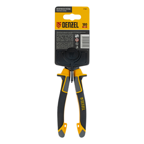 Плоскогубцы комбинированные 180 мм, трехкомпонентные рукоятки Denzel по ценам производителя в Москве с доставкой по всей России