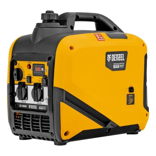 Генератор инверторный GS-3000iS, 3,0 кВт, 230 В, закрытый корпус, ручной старт DENZEL по ценам производителя в Москве с доставкой по всей России