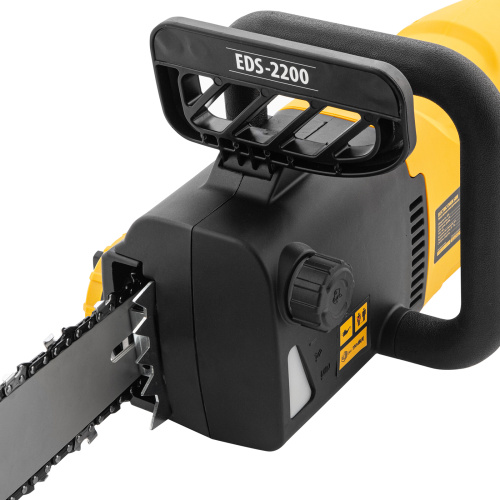 Пила цепная электрическая EDS-2200, 2.2 кВт,продольная, шина 45 см, шаг 3/8, паз 1.3 мм, 62 звена Denzel по ценам производителя в Москве с доставкой по всей России