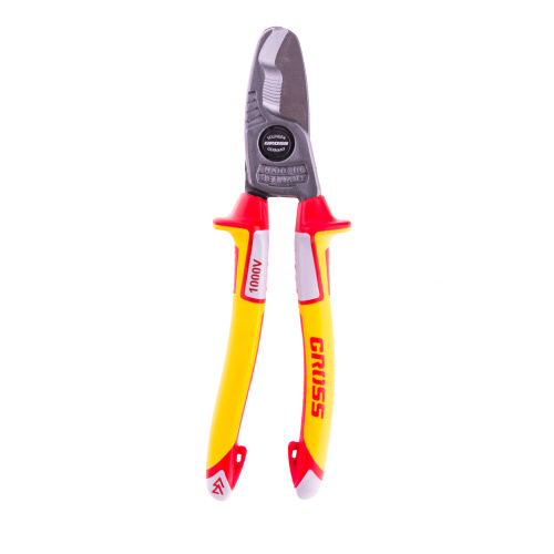 Кабелерез, диэлектрические рукоятки до 1000 В, трехкомпонентные рукоятки, 210 мм Gross по ценам производителя в Москве с доставкой по всей России