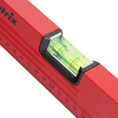 Уровень алюминиевый, 1000 мм, 3 глазка, красный, линейка Matrix по ценам производителя в Москве с доставкой по всей России