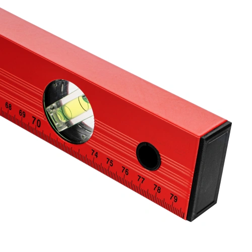 Уровень алюминиевый, 800 мм, 3 глазка, красный, линейка Matrix по ценам производителя в Москве с доставкой по всей России
