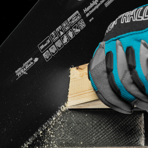 Ножовка по дереву "PIRANHA", 500 мм, 7 TPI, 3D-зуб, тефлоновое покрытие полотна, двухкомпонентная рукоятка Gross по ценам производителя в Москве с доставкой по всей России