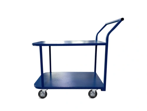 Тележка платформенная TOR ТП-2Я (600х900) 2х-ярусная (125мм) по ценам производителя в Москве с доставкой по всей России