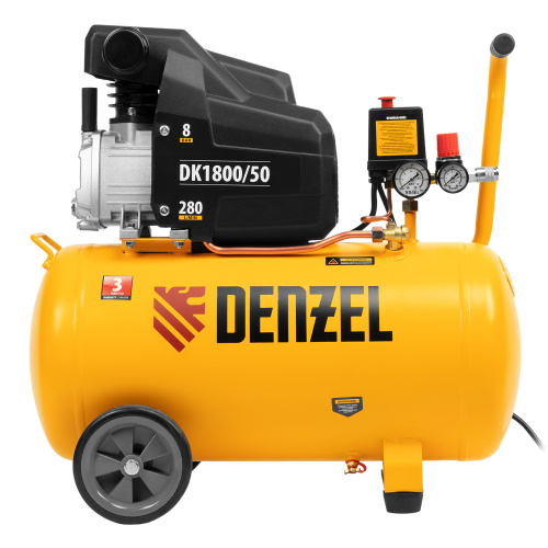 Компрессор воздушный DK1800/50, Х-PRO 1.8 кВт, 280л/мин, 50л Denzel по ценам производителя в Москве с доставкой по всей России