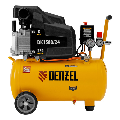 Компрессор воздушный DK1500/24, Х-PRO 1.5 кВт, 230 л/мин, 24 л Denzel по ценам производителя в Москве с доставкой по всей России
