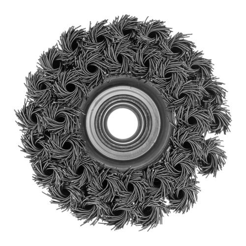 Щетка для УШМ, 75 мм, М14, "чашка", двухрядная, крученая проволока 0.5 мм Matrix по ценам производителя в Москве с доставкой по всей России