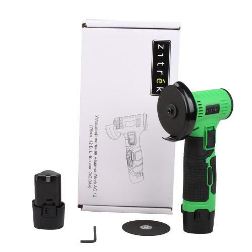 Углошлифовальная машина Zitrek AG 12 (75мм, 12 B, Li-Ion акк. 2x2.0Ач) по ценам производителя в Москве с доставкой по всей России