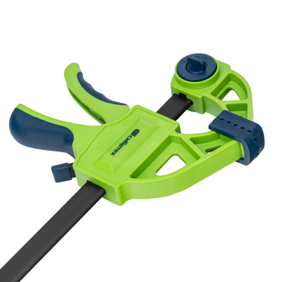 Струбцина F-образная, быстрозажимная, 200 х 70 х 420 мм, пластиковый корпус, фиксатор, двухкомпонентная рукоятка Сибртех по ценам производителя в Москве с доставкой по всей России