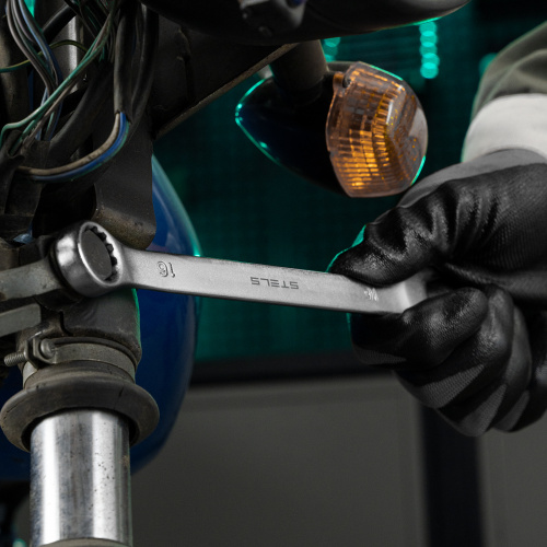 Ключ комбинированный, 16 мм, CrV, матовый хром Stels по ценам производителя в Москве с доставкой по всей России