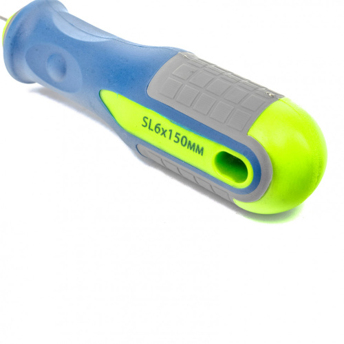 Отвертка, SL6 х 150 мм, CrV, трехкомпонентная рукоятка Сибртех по ценам производителя в Москве с доставкой по всей России