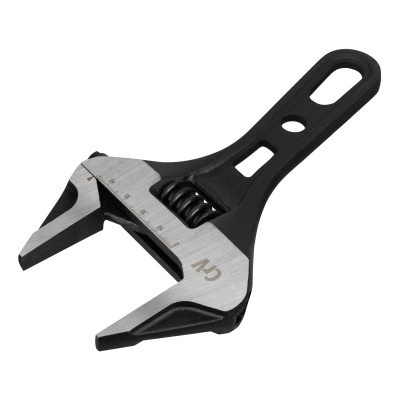 Ключ разводной 185 мм, CrV, кованый, укороченная рукоятка Denzel по ценам производителя в Москве с доставкой по всей России