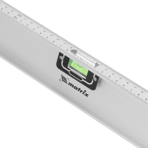 Уровень алюминиевый "Рельс", 1800 мм, 3 глазка (1 поворотный) Matrix по ценам производителя в Москве с доставкой по всей России